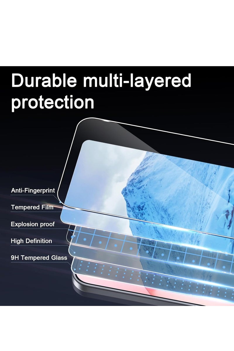 2+2 Pack Screen Protector for Honor 400, with Camera Lens Protector 9H Hardness Tempered Glass Bubble Free Anti-Scratch Anti-Fingerprint - Image 5