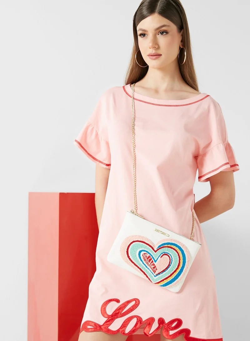 Love Moschino Rainbow Heart Crossbody