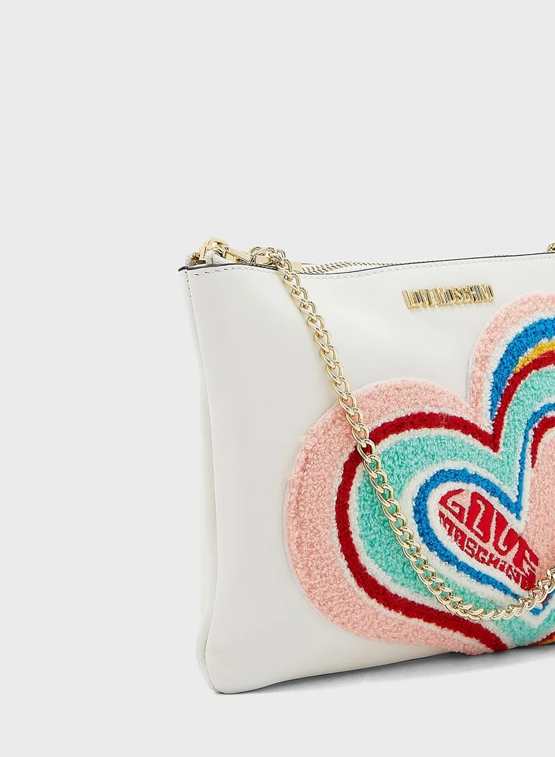 Love Moschino Rainbow Heart Crossbody