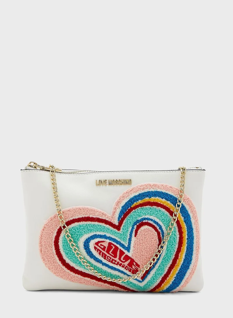 Love Moschino Rainbow Heart Crossbody