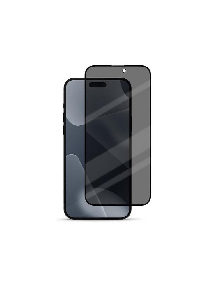 TWEGGON Privacy Screen Protector for iPhone 15 Plus 6.7", Tempered Glass Screen Protector for Apple iPhone 15 Plus 6.7" Black  - Image 2