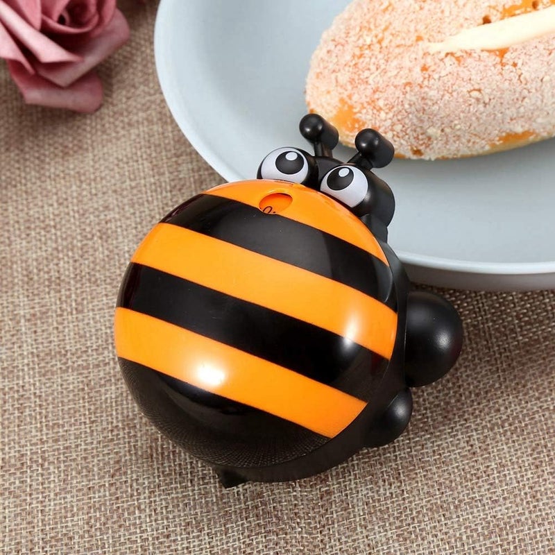 cheekyglo Cartoon Bee Shape Cooking Timer, Mechanical Manual Counter Kitchen Cooking Timer Tool(Orange) - Image 2