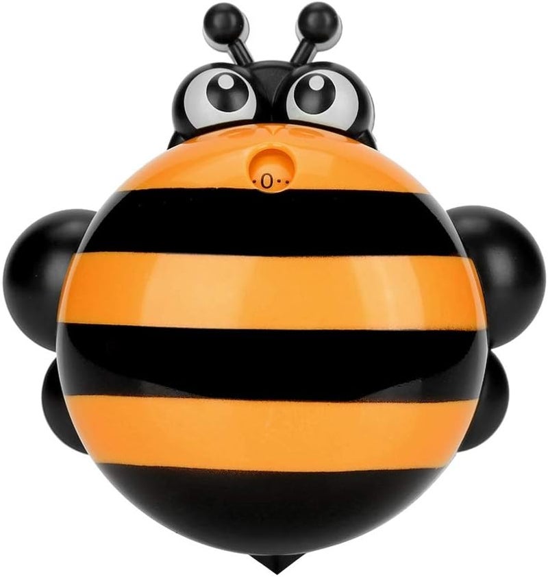 cheekyglo Cartoon Bee Shape Cooking Timer, Mechanical Manual Counter Kitchen Cooking Timer Tool(Orange) - Image 1