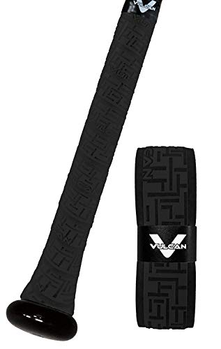 Vulcan | 1.00mm Bat Grip | Baseball/Softball | Black - Image 1