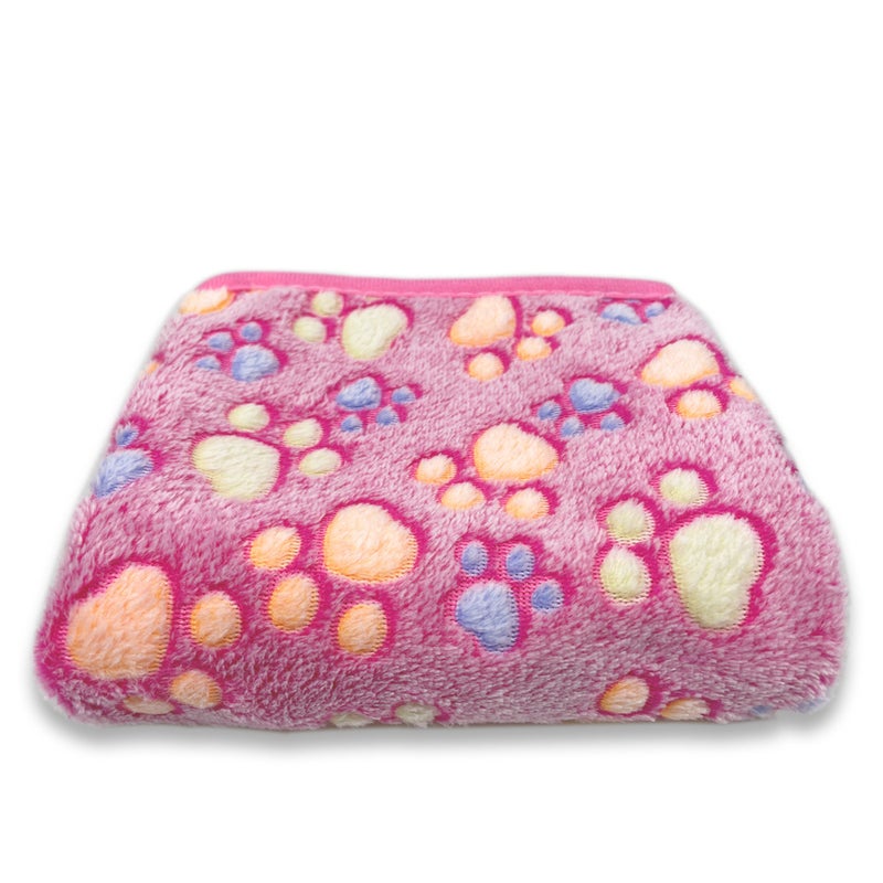 Selling Pet Blanket, Universal Blanket For All Seasons, Warm Sleeping Pad, Coral Velvet Paw Print Blanket, Cat And Dog Mat - Image 1