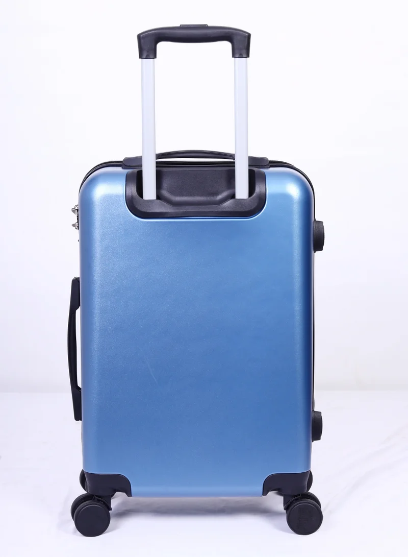 منيك حقيبة سفر مانشستر  بوصة بعجلات مزدوجة  درجة وقفل  - أزرق