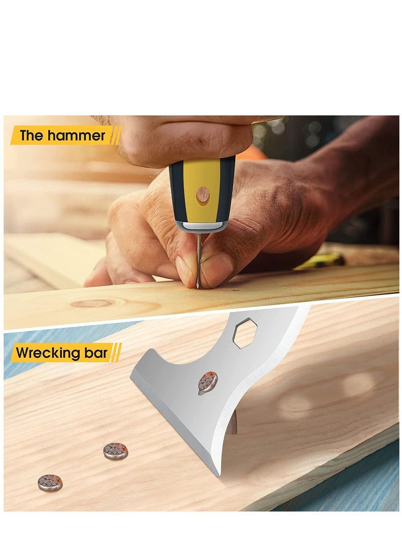 Excefore Scraper Tool Stainless Steel 13-in-1 Painters Tool Professional Multi Paint Stripper Tool Includes Paint Roller Straight Scraper Curved Scraper and More - Image 2