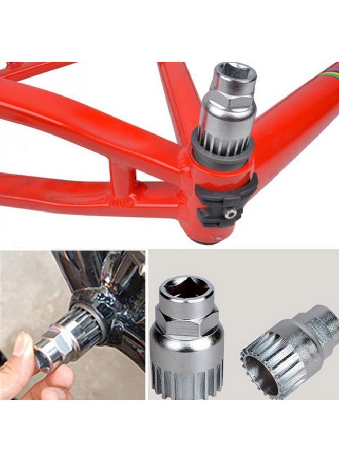 5 Pcs/Set  Bicycle Repair Tool Sets Chain Crank Wheel Extractor MTB Bike Pedal Remover Puller Tool - Image 2