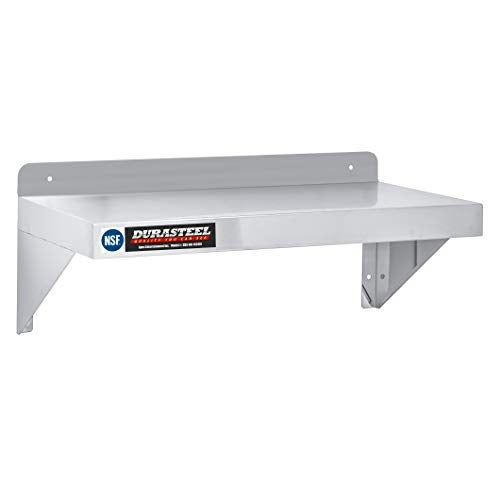 DuraSteel Stainless Steel Wall Mount Shelf 24" Wide x 14" Deep Commercial Grade - NSF Certified - Good for Restaurant, Bar, Home, Kitchen, Laundry, Garage and Utility Room - Image 4
