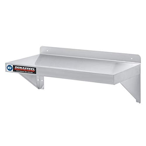 DuraSteel Stainless Steel Wall Mount Shelf 24" Wide x 14" Deep Commercial Grade - NSF Certified - Good for Restaurant, Bar, Home, Kitchen, Laundry, Garage and Utility Room - Image 1