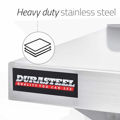 DuraSteel Stainless Steel Wall Mount Shelf 24" Wide x 14" Deep Commercial Grade - NSF Certified - Good for Restaurant, Bar, Home, Kitchen, Laundry, Garage and Utility Room - Image 5