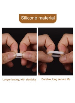MECCANIXITY MECCANIXITY Silicone Rubber Bands Rings 100Pcs Non-slip 10mm Dia 0.7mm Thick 5mm Width for Wire Cord Cable Wrapping, Bundle  - Image 4