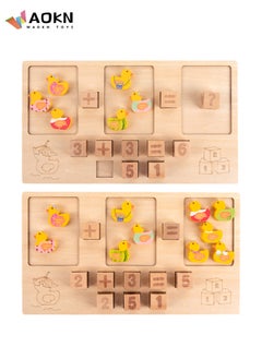WAOKN Math Number Addition Subtraction Game Counting Puzzles Preschool Educational Montessori Kindergarten Sorting Toys Learning Activity for Kids Boys Toddlers  - Image 5