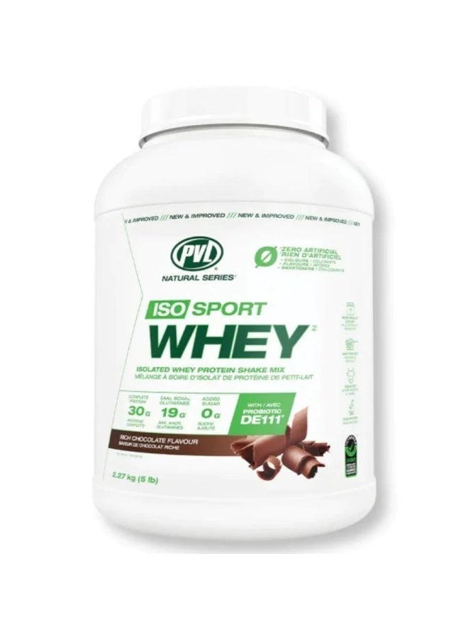 PVL Iso Sport Whey Rich Chocolate 2.27 kg - Image 2