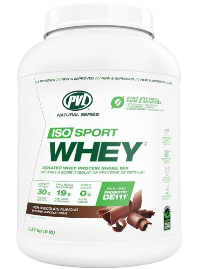 PVL Iso Sport Whey Rich Chocolate 2.27 kg - Image 1