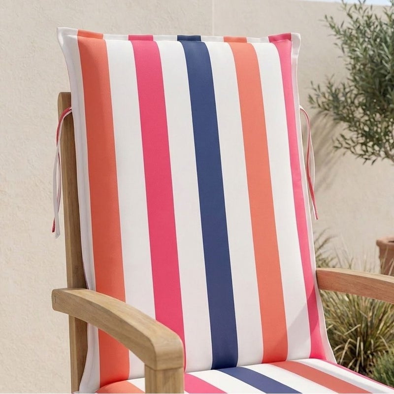 DANUBE HOME High Back Cushion 115X47X4Cm/120X52X4Cm - Cardinal Midnight, Multi Color, Supportive High-Back Chair Cushion, 100% Polyester Fabric, For Outdoor Chair - Image 4