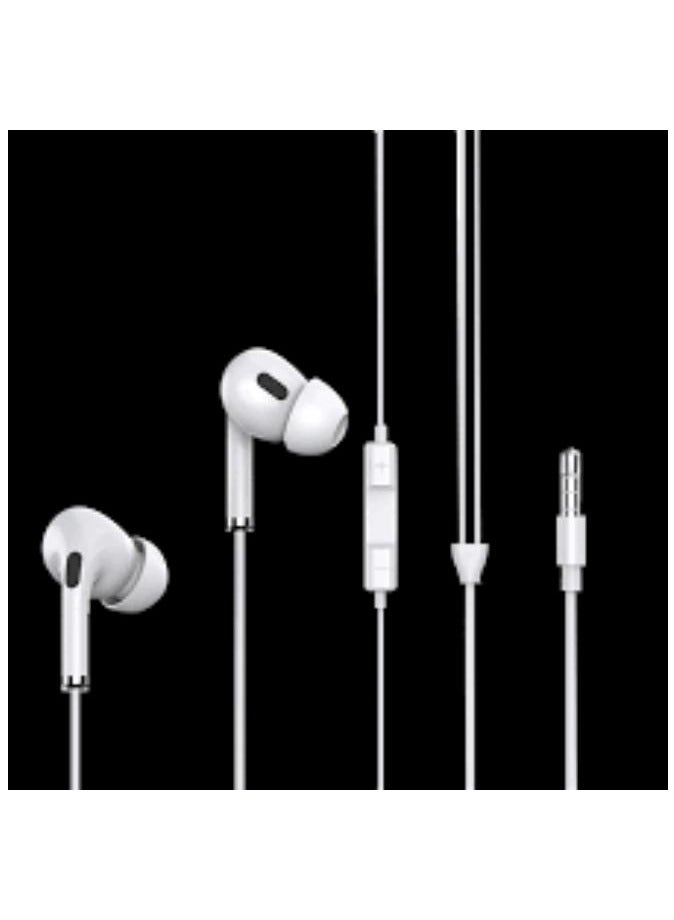 Devia Wired Earphones, Stereo, 3.5 mm - White - Image 2