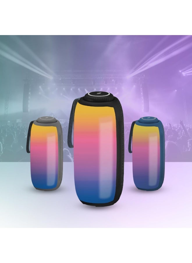 Smartix SoundPod Up Portable Bluetooth Speaker, IPX5 Water Resistant, 10 Meters Transmission, Bluetooth V5.3, Dual Pairing, RGB Light, Support SD Card, AUX, FM Radio (Tower RGB, Black) - Image 5