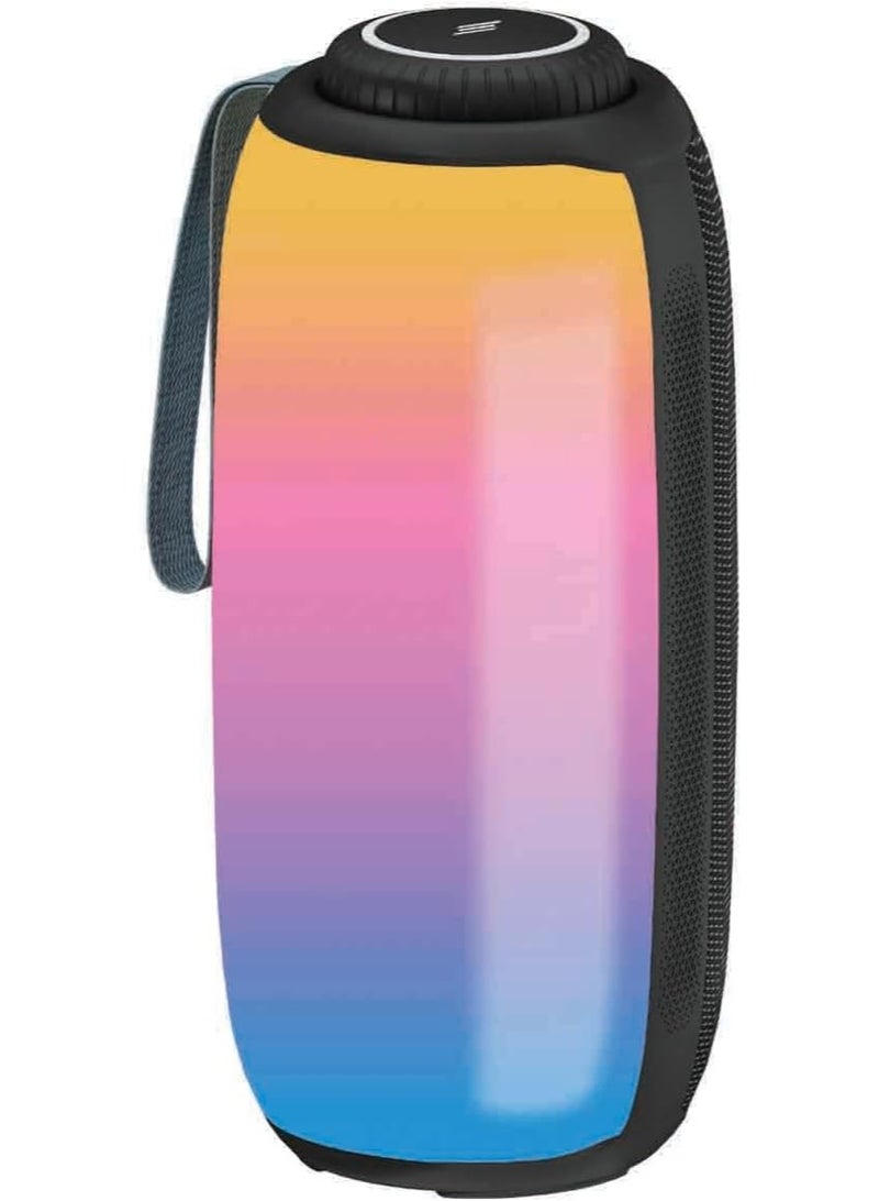 Smartix SoundPod Up Portable Bluetooth Speaker, IPX5 Water Resistant, 10 Meters Transmission, Bluetooth V5.3, Dual Pairing, RGB Light, Support SD Card, AUX, FM Radio (Tower RGB, Black) - Image 1