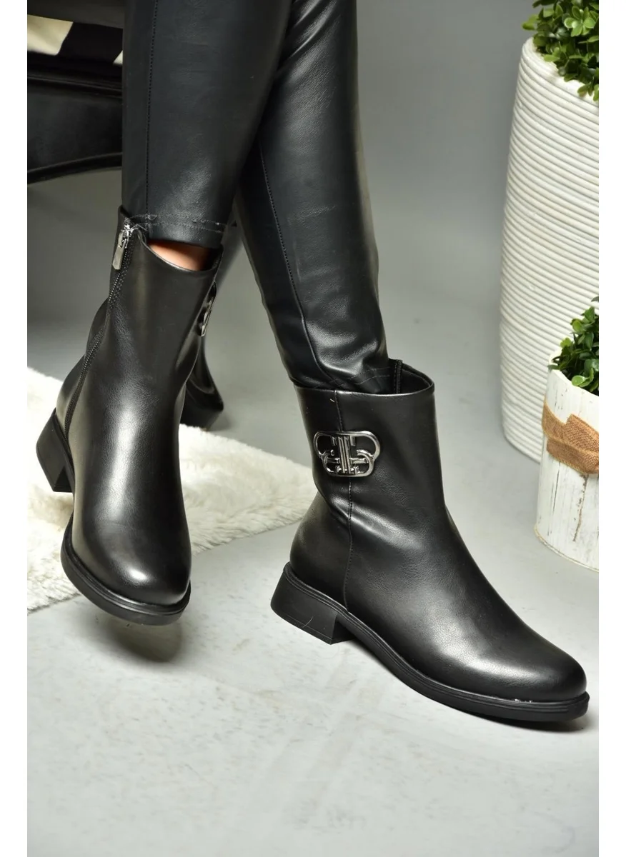 Fox Shoes R312222109 Black Low-Sole Women's Boots