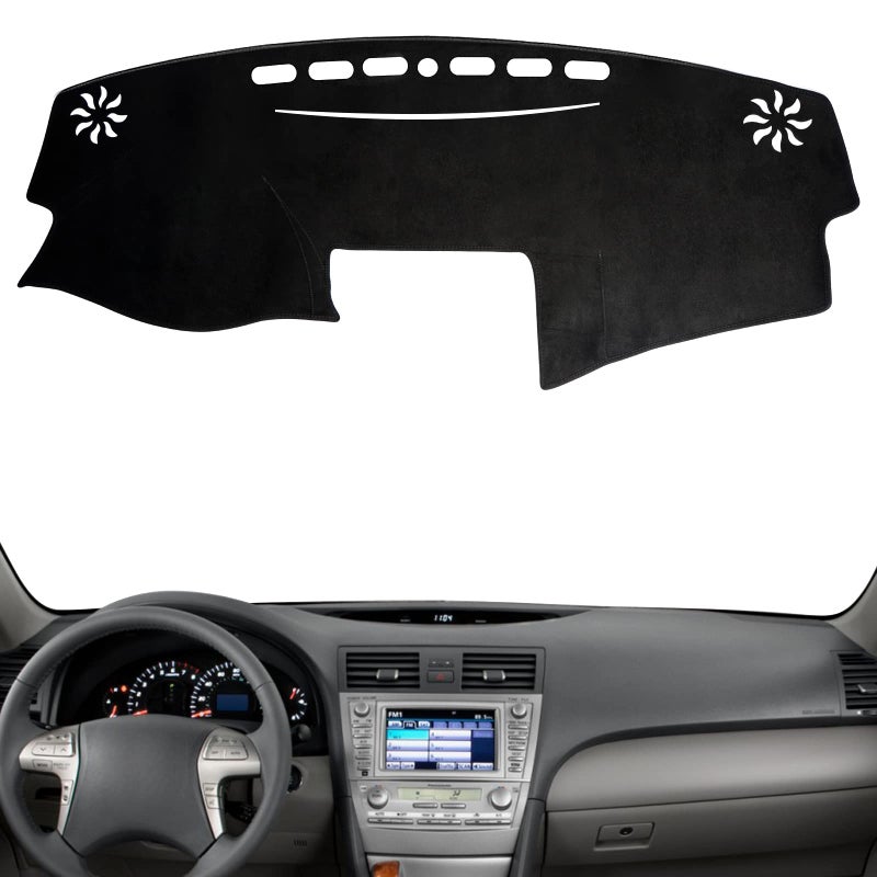 Donpida Dash Cover Mat Custom Interior Center Console Compatible with Toyota Camry 2007 2008 2009 2010 2011 Dashboard Cover Pad Carpet Protector