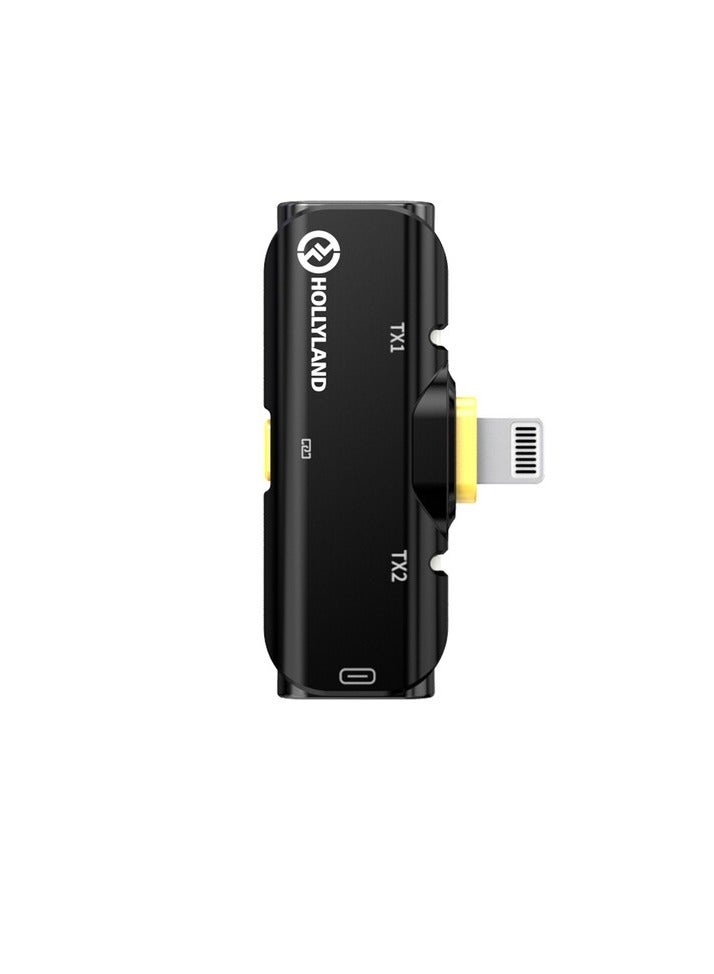 Hollyland Hollyland LARK C1 DUO 2-Person Wireless Microphone System with Lightning Connector for iOS Devices (Black, 2.4 GHz)  - Image 3