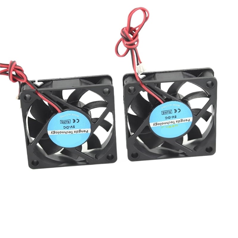 3D Printer Fan 6015 2pins 60mm 60x60 x15 mm 6cm Cooling Fan Graphics Card Fan DC 5V / 12V / 24V 6015 2P 1pcs(12V) - Image 1