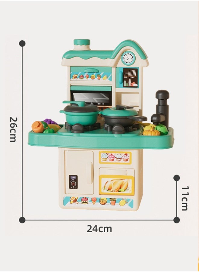 Generic - Simulated kitchen playset Electric simulation cooking toys Comes with realistic lighting and sound effects With faucet Situational simulation toys - Image 1