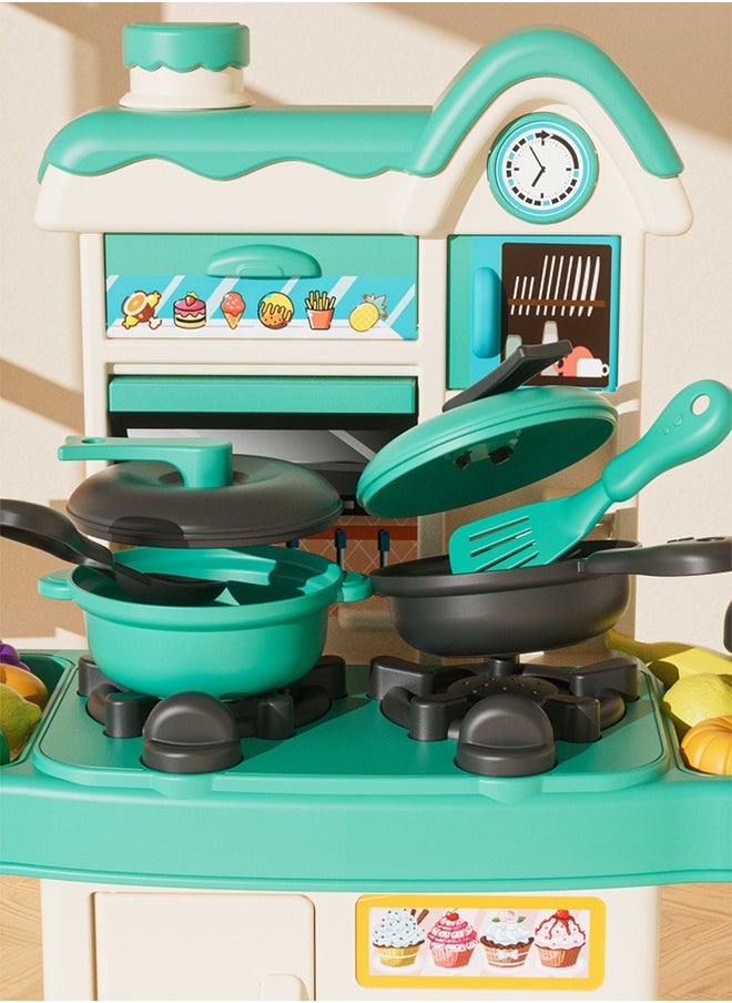 Generic - Simulated kitchen playset Electric simulation cooking toys Comes with realistic lighting and sound effects With faucet Situational simulation toys - Image 1