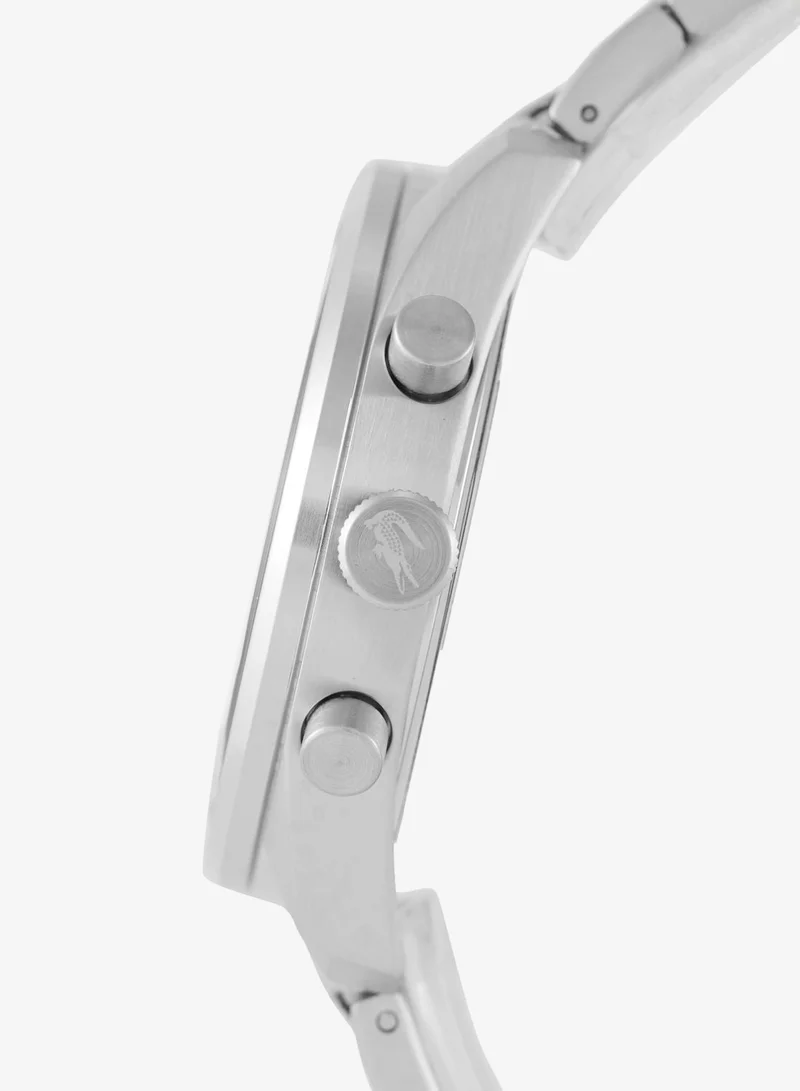Lacoste  Boston Collection Chronograph Quartz Watch For Men With Silver Stainless Steel Bracelet - 2011346 for Men | Best Price UAE