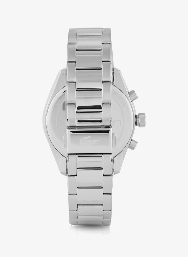 Lacoste  Boston Collection Chronograph Quartz Watch For Men With Silver Stainless Steel Bracelet - 2011346 for Men | Best Price UAE