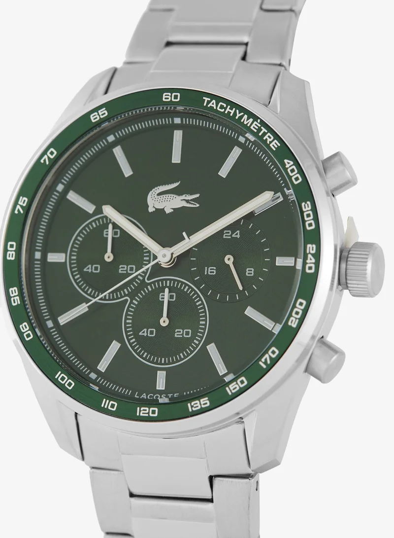 Lacoste Boston Collection Chronograph Quartz Watch For Men With Silver Stainless Steel Bracelet - 2011346