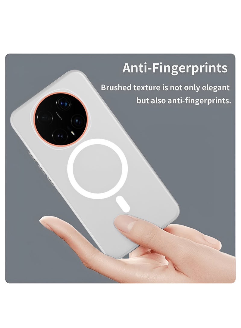 دبليو تيك هاتف Honor Magic8 Pro 5G 2025 بكفر شفاف هجين مع شحن مغناطيسي Magsafe ورفع حافة الكاميرا وتصميم أنيق (MCMPMN) - أبيض - Image 3