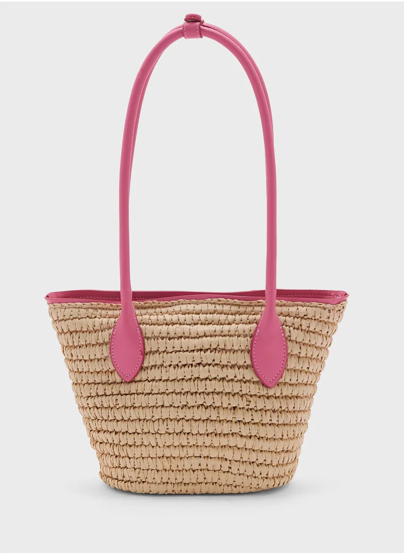 مانجو Fibre Basket Bag