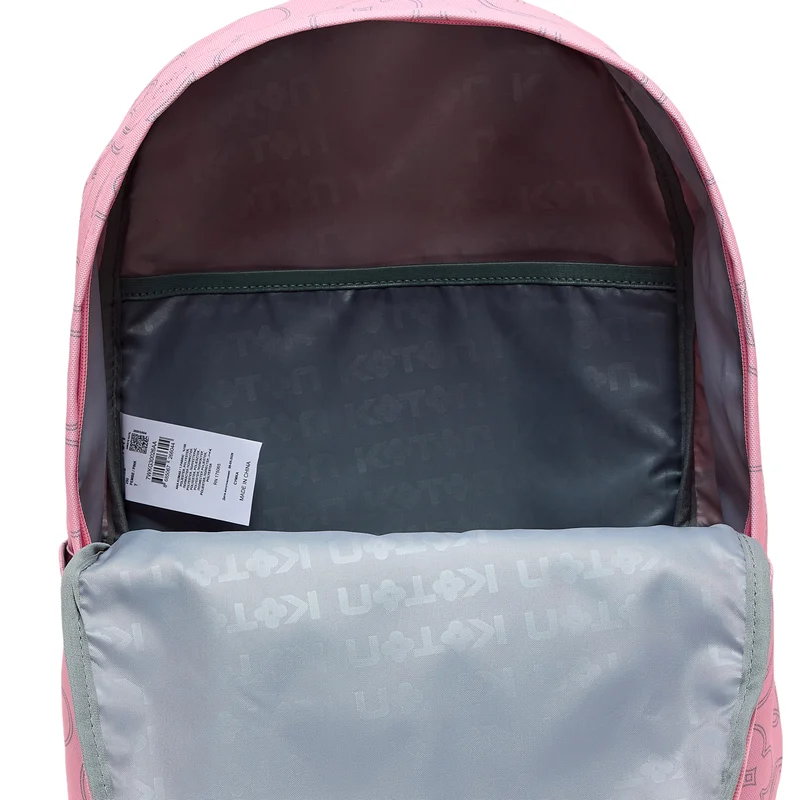 Koton  Koton Kids Monogram Debossed Zippered School Bag for Women | Best Price UAE