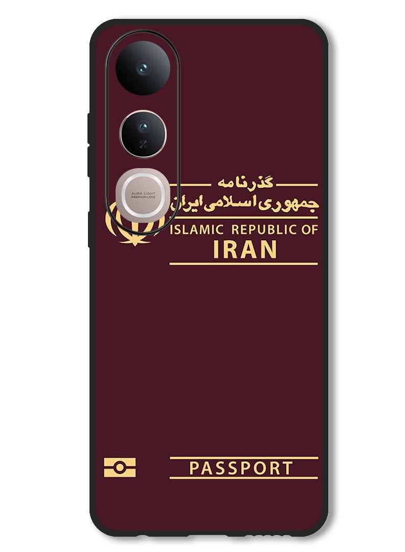 Theodor Case Compatible with Vivo V50 Lite Protection Shockproof Bumper Cover Iran Passport - Image 1