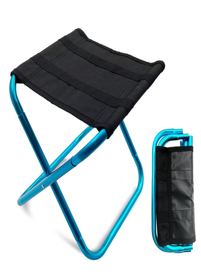 LYHLYA Portable Folding Stool, Camping Stool Mini Size Camping Stool Aluminum Alloy Folding Stool for Travel, Camping, Hiking, Fishing, Gardening with Carry Bag - Image 1