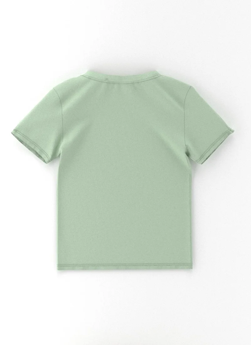 Nautinati Green, Yellow, Peach Nautinati Boys' Cotton Pack of 3 Graphic Printed T-shirt for Men | Best Price UAE