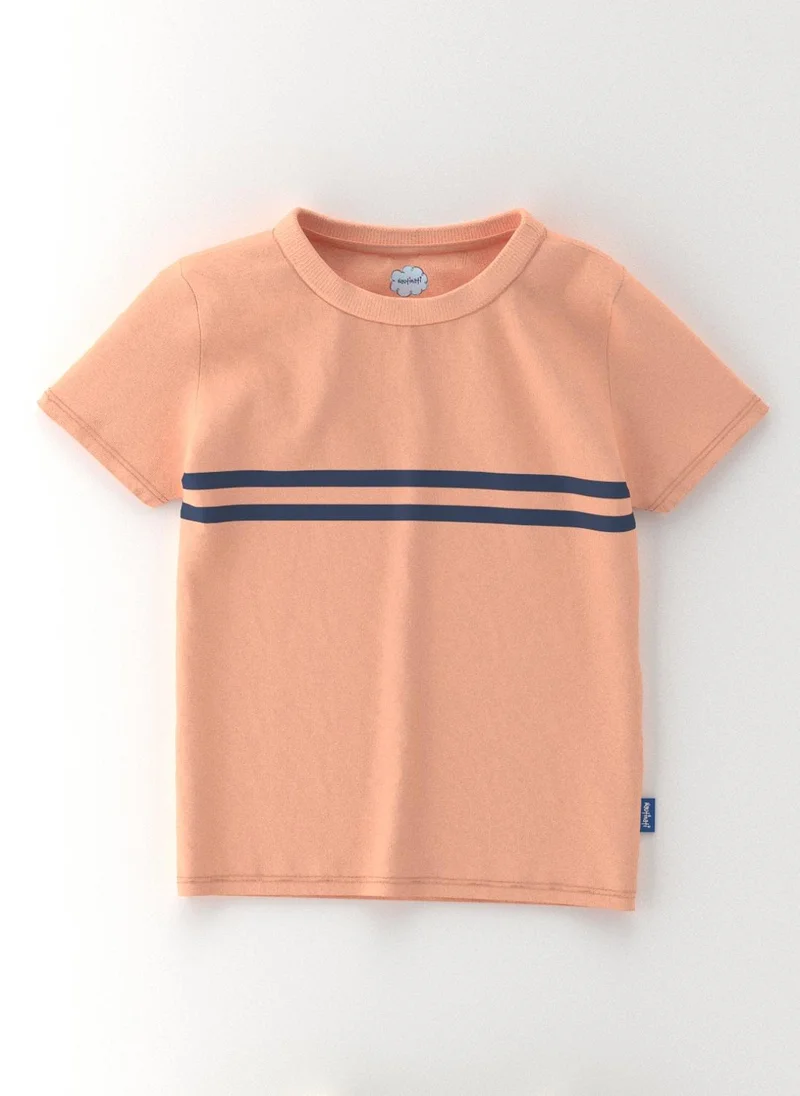 Nautinati Green, Yellow, Peach Nautinati Boys' Cotton Pack of 3 Graphic Printed T-shirt for Men | Best Price UAE
