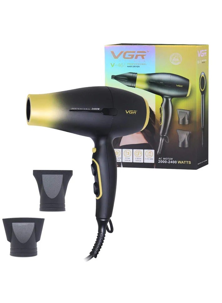 VGR V-461 Professional Hair Dryer for Women & Men 2400 Watts black