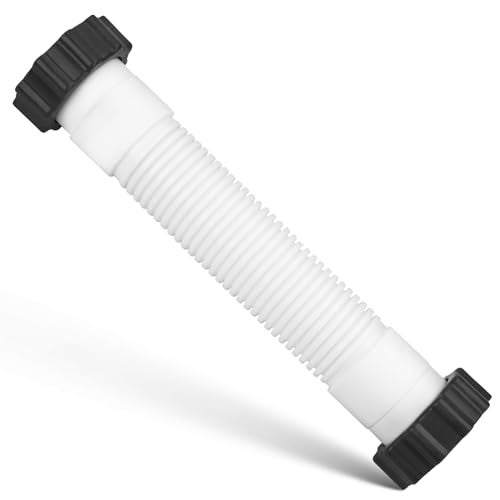 Alocs 11763 Pool Sand Filter Pump Hose Replacement for Intex Sand Filter Pumps & Saltwater Systems, 10 Inch Sand Filter Interconnecting Hose, White - Image 1