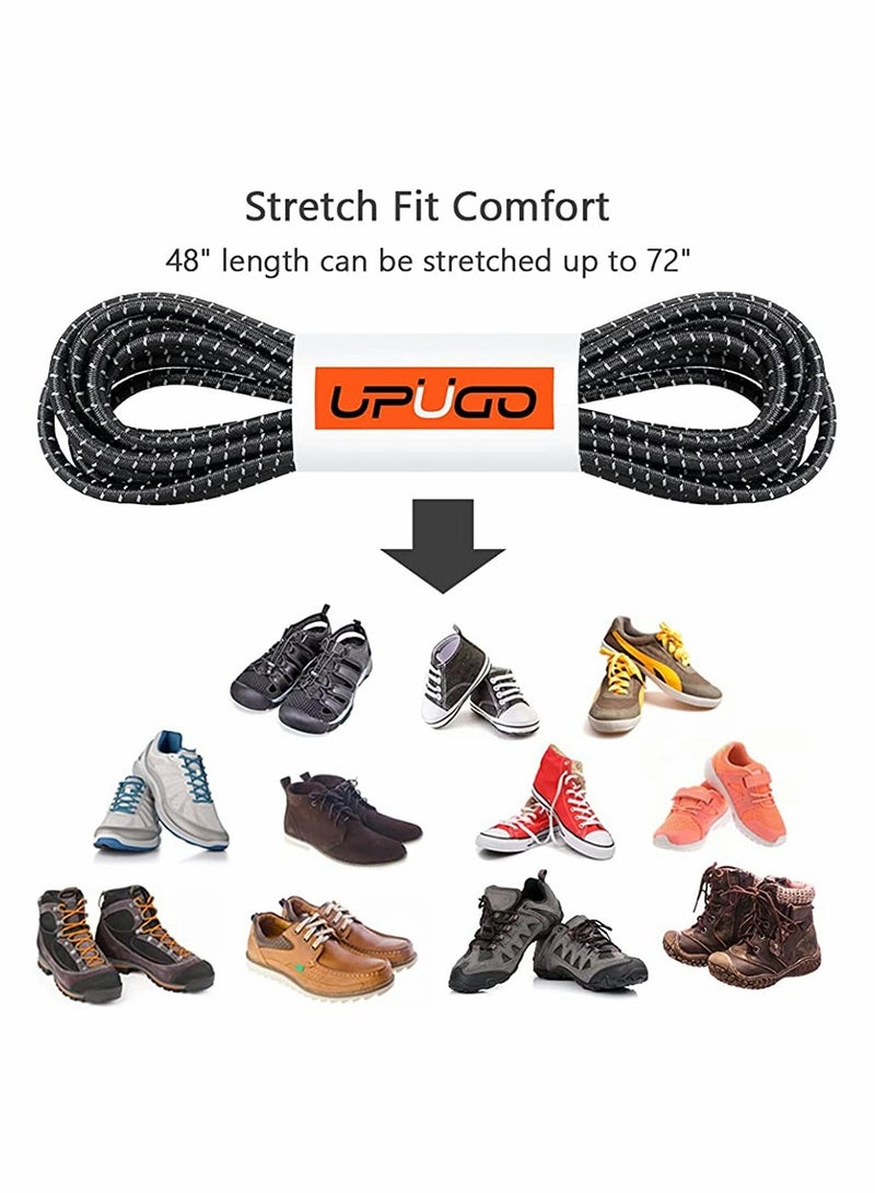Barakah Elastic No Tie Shoelaces,  Heavy Duty Reflective Shoe Laces for Kids and Adults - Image 4