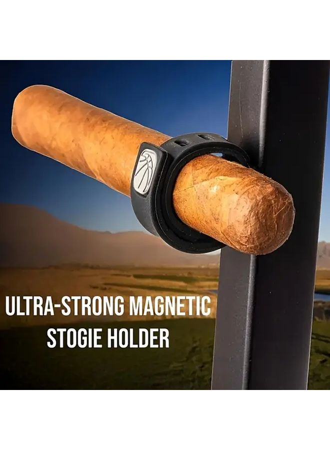 Magnetic Cigar Holder Hands Free Portable Case Durable Plastic Tube Travel Outdoor 1pc - Image 1