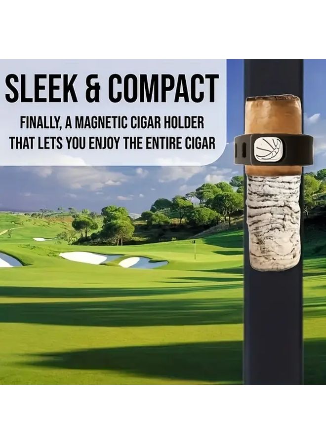 Magnetic Cigar Holder Hands Free Portable Case Durable Plastic Tube Travel Outdoor 1pc - Image 4