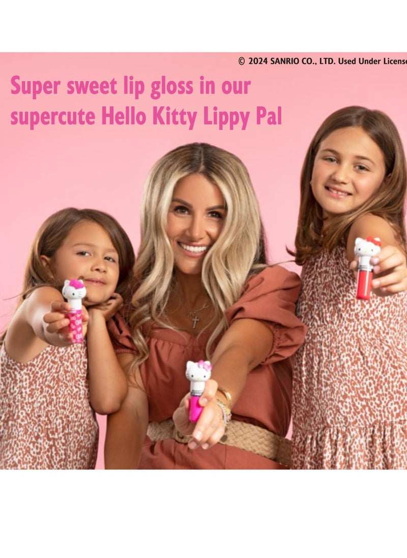 Lip Smacker Lip Smacker Lippy Pals Swirls, Sanrio Hello Kitty, Flavored Moisturizing & Smoothing Soft Shine Lip Balm, Hydrating & Protecting Fun Tasty Glossy Finish , Cruelty-Free & Vegan - Kiwi  - Image 3