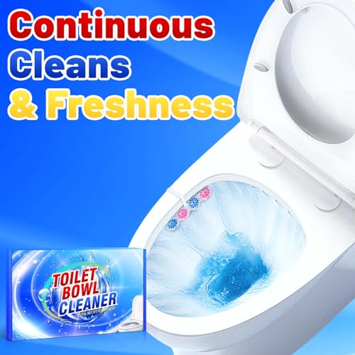STRN Toilet Bowl Cleaners Rim Hanger, Toilet Bowl Cleaning Balls, Lemon & Magnolia Scents, Toilet Bowl Freshener, 8 Packs(32 balls) - Image 4