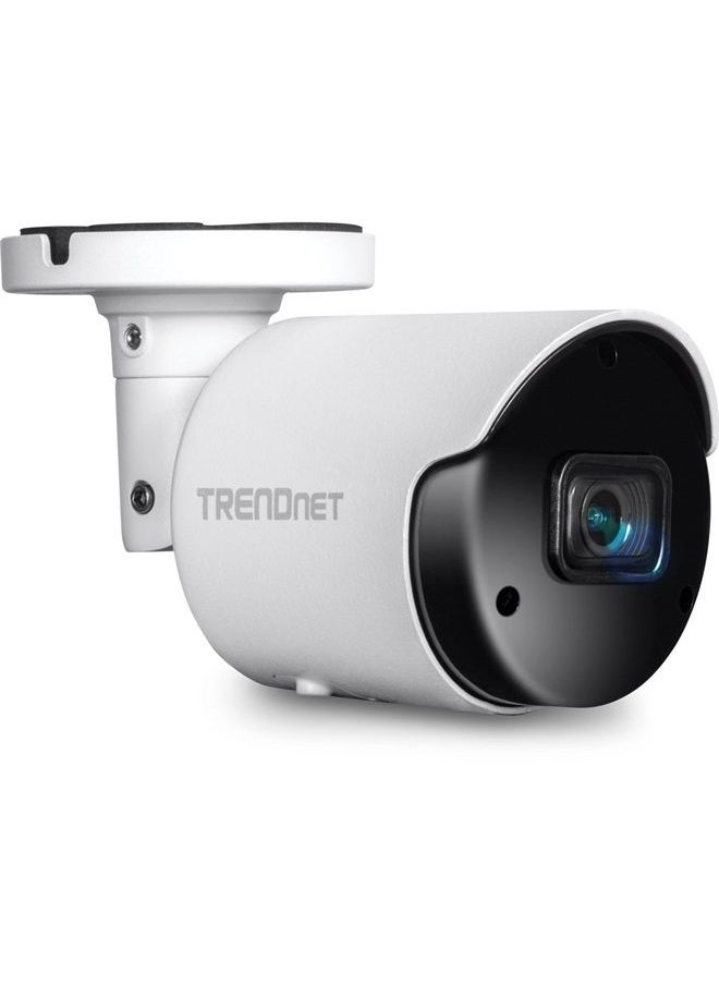Trendnet - Indoor Outdoor 5MP H.265 PoE Bullet Network Camera, IP66 Rated Housing, IR Night Vision up to 30m (98 ft.), Security Surveillance Camera, microSD Card Slot (up to 256GB), White, TV-IP1514PI - Image 1