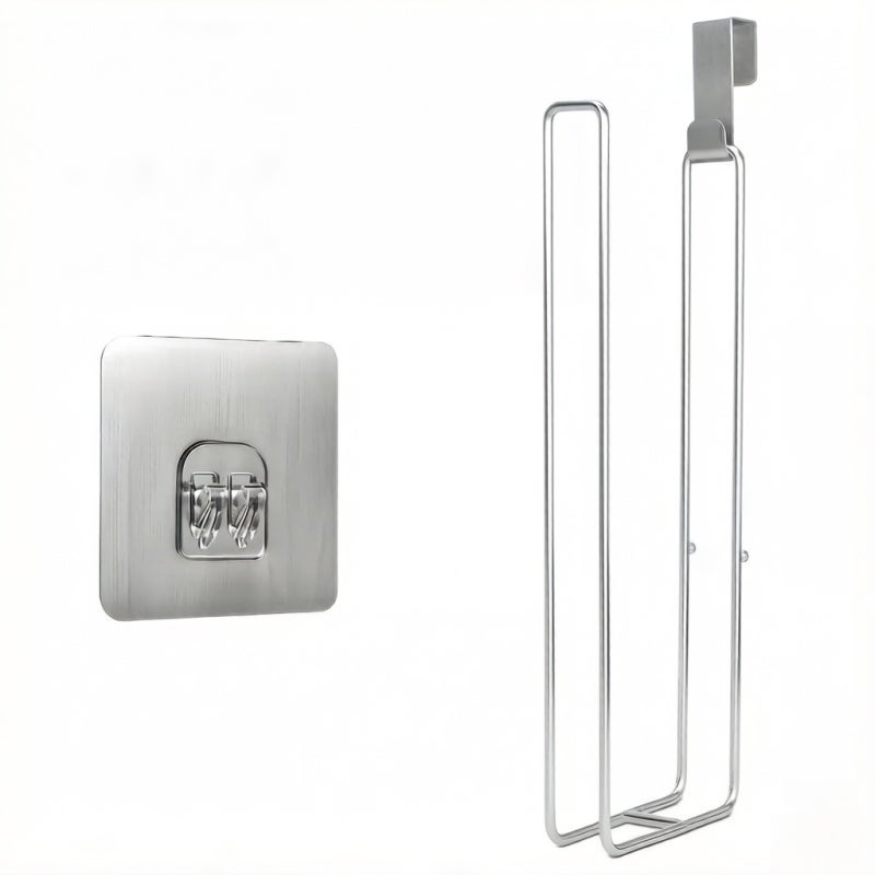 Toilet Paper Holder: Stainless Steel 3-Roll Capacity, Rust-Resistant Dual Installation - Space-Saving Design, Wall Mounted Tissue Holder for Small Bathrooms, RVs - Image 1