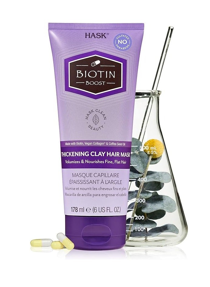 Hask Biotin Boost Thickening Clay Hair Mask 178Ml