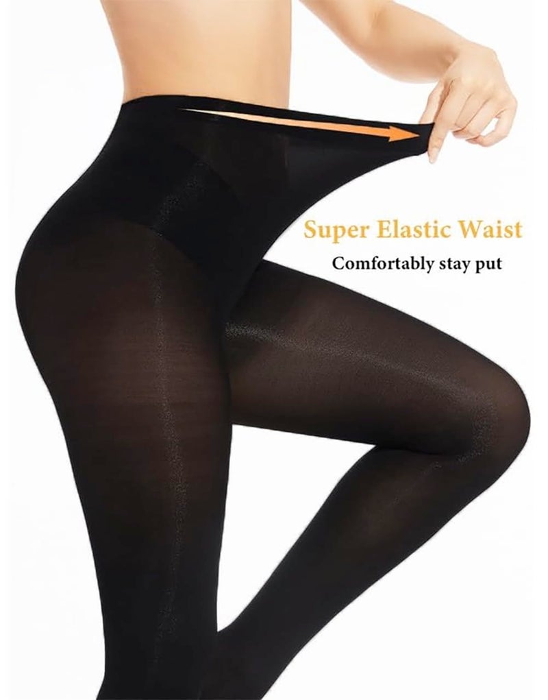 Xs and Os Women Semi Opaque Tights High Waist Stockings Pantyhose - Image 5